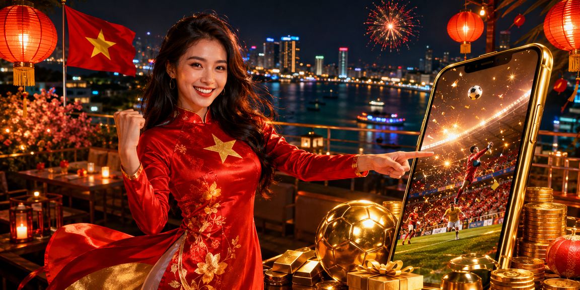 Người chơi đặt cược casino di động với bộ áo dài truyền thống tại Đà Nẵng